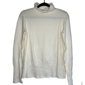 French Connection  White Funnel neck Sweater